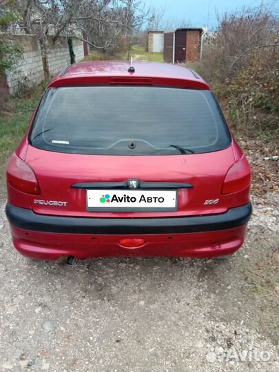 Peugeot 206 1.4 AT, 2001, 204 000 км