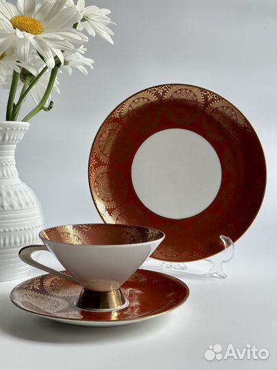 Чайное трио Winterling Германия Фарфор Винтаж