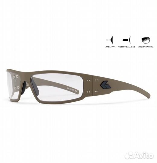 Очки Gatorz Magnum Milspec Ballistic Tan/Inferno