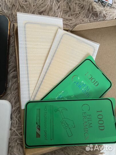 Чехлы на iPhone x + защитные стёкла