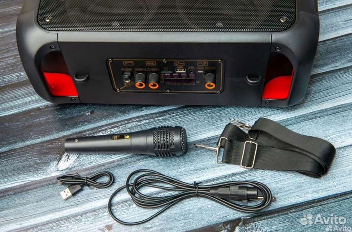 Колонки с bluetooth без проводная микрофон караоке