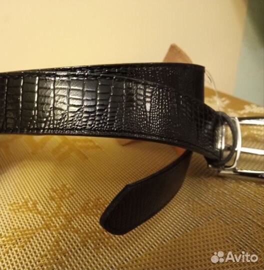 Ремень 107 см. новый, лаз. напыление
