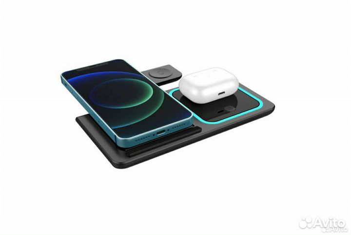 Беспроводная зарядка 3 в 1 с адаптером