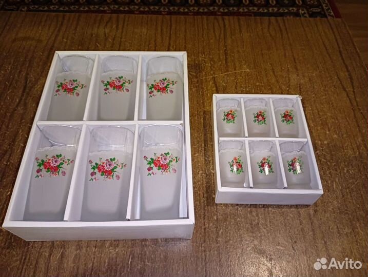 Набор стаканов и стопок