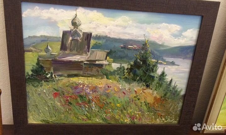 Картина, холст-масло.Реставрация картин