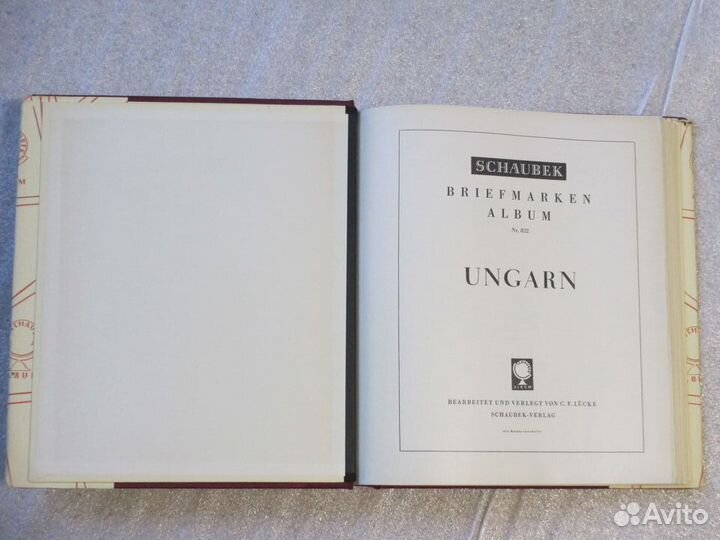 Альбом с изображениями марок Schaubek №822 Венгрия