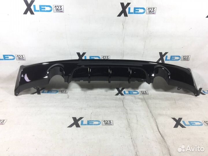 Диффузор BMW 2F22 M 1+1 чёрный глянец