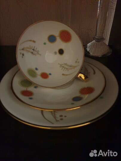 Oscar Schaller винтаж чайное трио