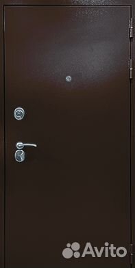 Входная дверь Стандарт5.Антик медь/Дуб с кольцами