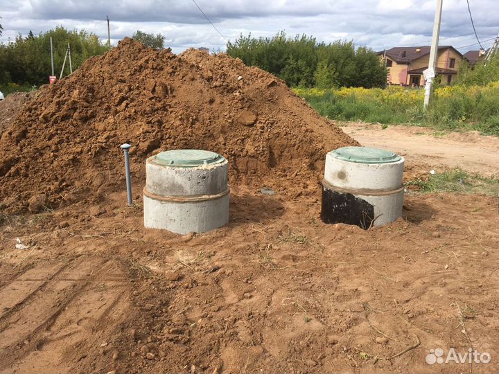 Септик - переливной - дренажный