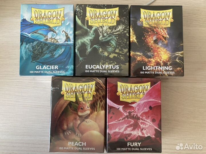 Протекторы для карт Dual matte Dragon Shield