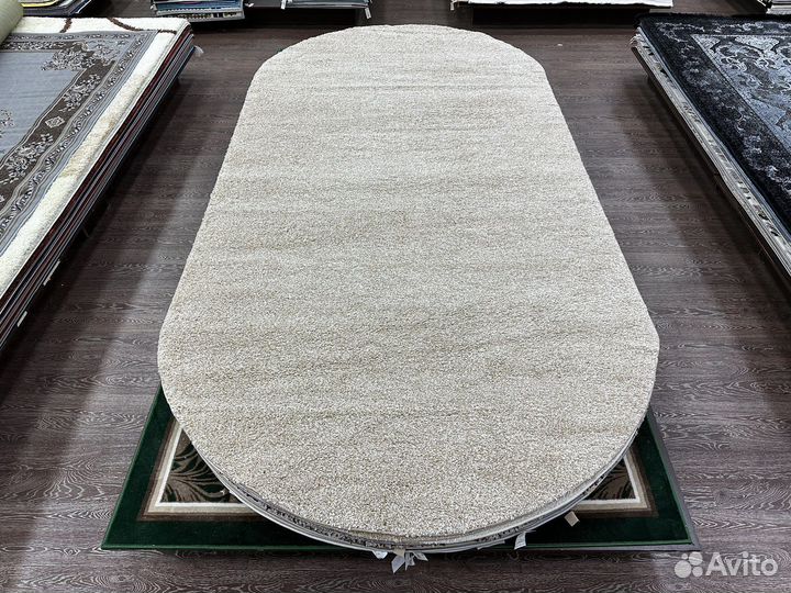 Ковер овальный 2х4 с высоким ворсом