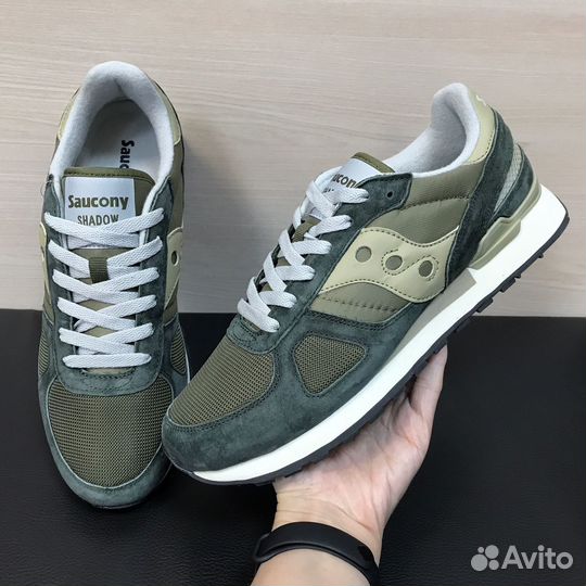 Кроссовки Saucony Shadow зеленые мужские