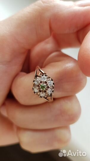 Кольцо серебро