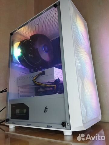 Белый игровой пк i7 6/12 4.2ghz, 580 8GB, 16GB,SSD купить в ...