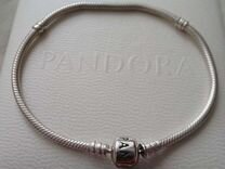 Pandora браслет серебряный
