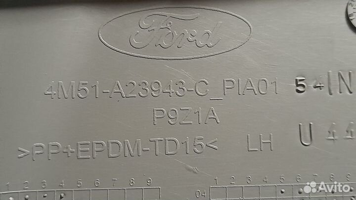 Обшивка (карта) двери Ford focus 2 хеч рест