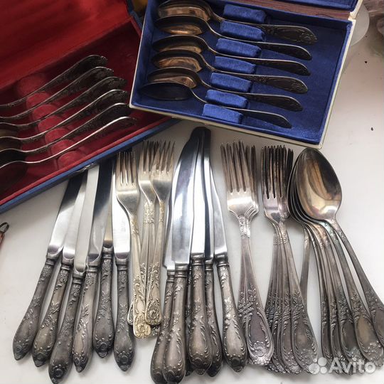 Набор столовых приборов зиш. Мельхиор