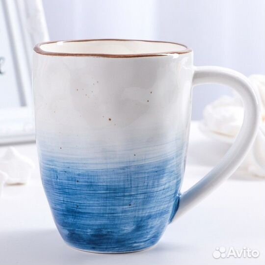 Кружка керамическая Доляна «Космос», 400 мл, цвет