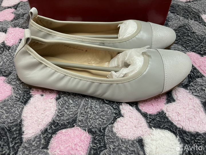 Балетки натуральная кожа