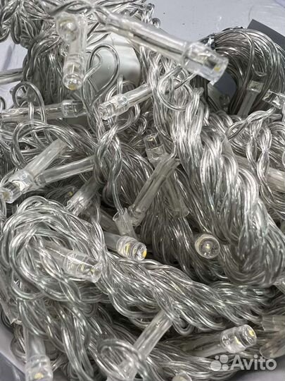 Электрогирлянда штора 3х2м теплый/холодный свет