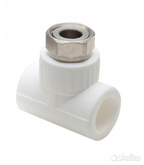 Тройник полипропиленовый с накидной гайкой 32 мм х