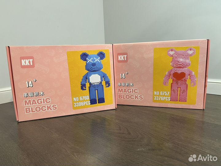 3D конструктор magicblocks bearbrick 3300+