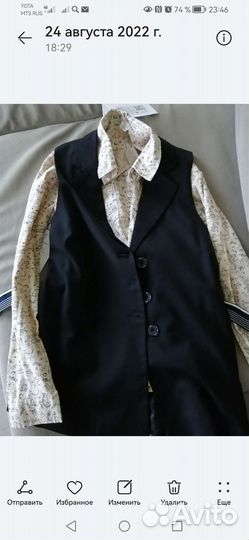 Жакет без рукавов