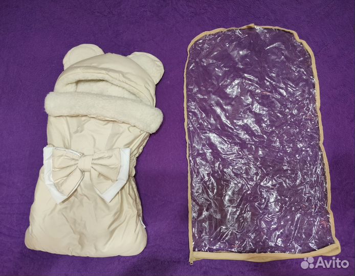 Зимний конверт на выписку и в коляску