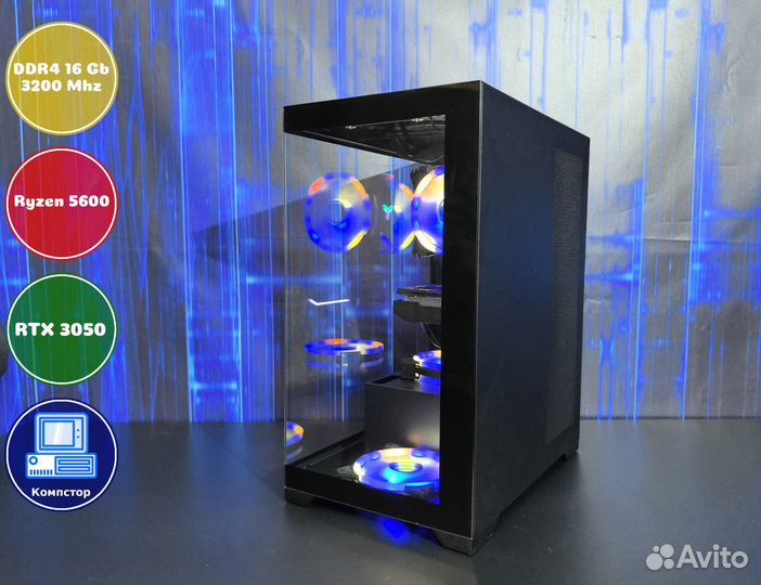 Сборка игрового пк AMD5600-RTX3050-16DDR4-NSL0-A520