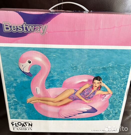 Надувной плот фламинго 170*173