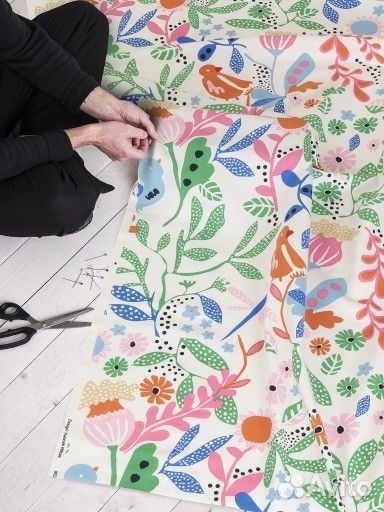 IKEA Kungsljusmal отрез ткани 150*300 хлопок