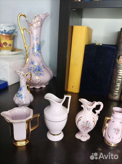 Миниатюра розовый фарфор