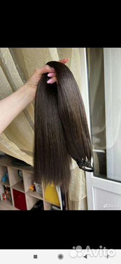 Накладной хвост на резинке волнистый красивый