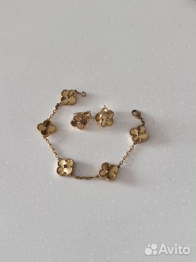 Комплект серьги и браслет