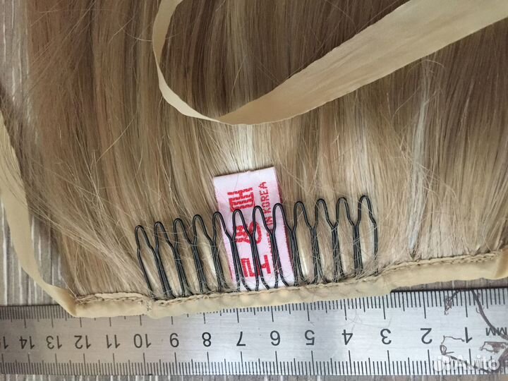 Накладной хвост блонд