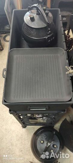 Сковорода чугунная гриль