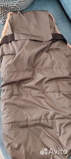 Меховой конверт в коляску