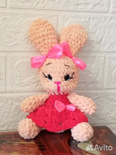 Мягкая игрушка заяц ручной работы