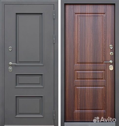 Дверь с терморазрывом Аляска Браун Коньяк