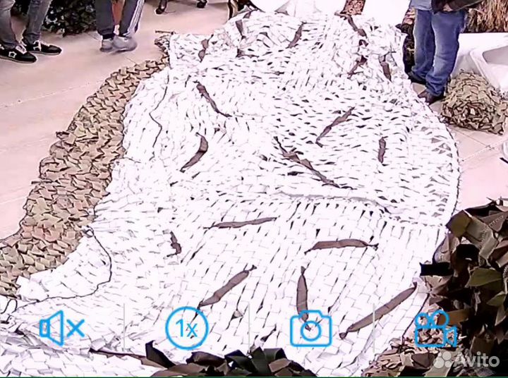 Сеть маскировочная Белая (снег)