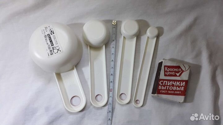 Икеа мерные ложки Стэм, 4 штуки