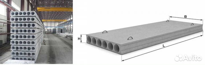 Плита 7пб61-12-8 вес 1,82 т