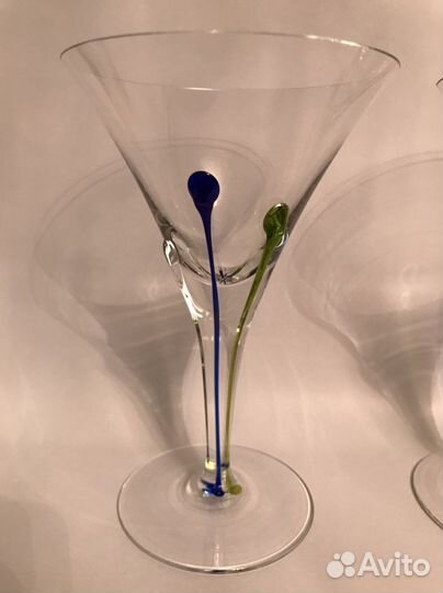 Бокалы мартини хрусталь ручная работа