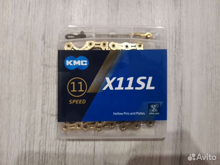 Цепь KMC X11SL Gold 118L 11ск сверхлегкая