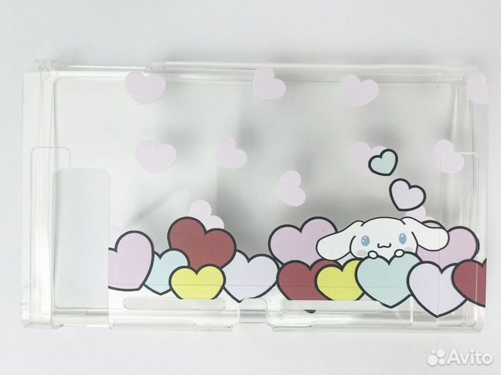 Чехол для Nintendo Switch - Прозрачный (Сердечки)