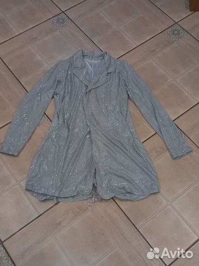 Платье комбинезон блестящее