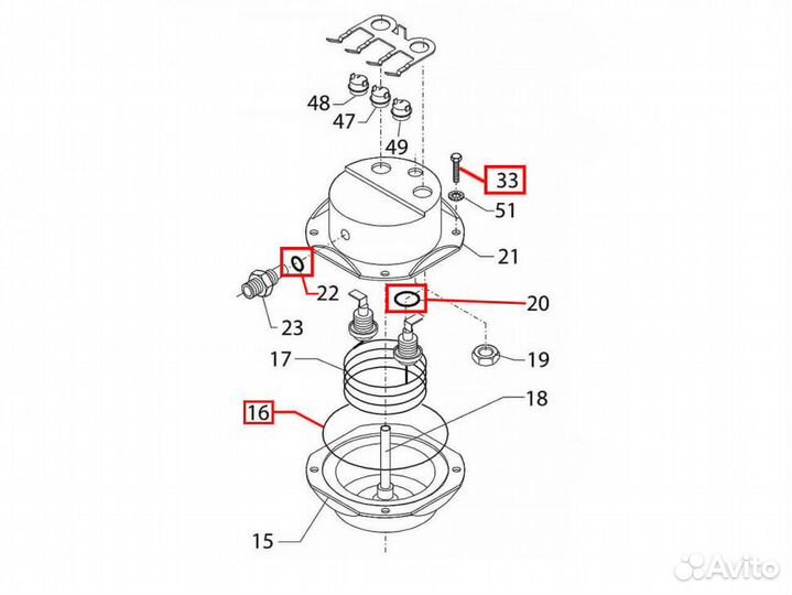 Ремкомплект стального бойлера saeco poemia