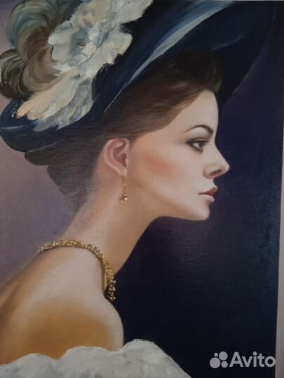 Картина маслом портрет незнакомки