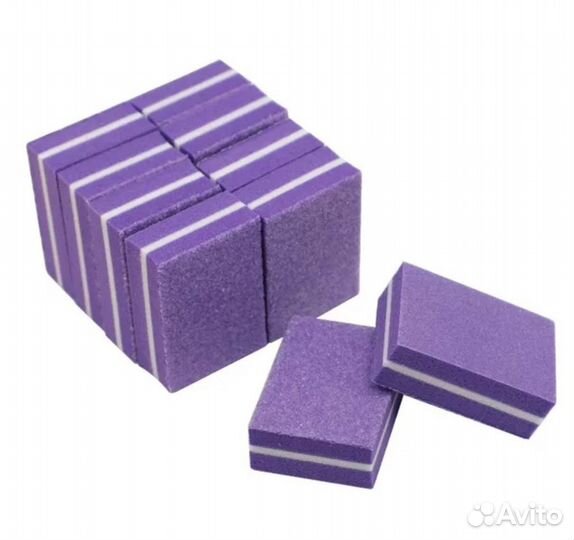 Мини баф для маникюра 50шт